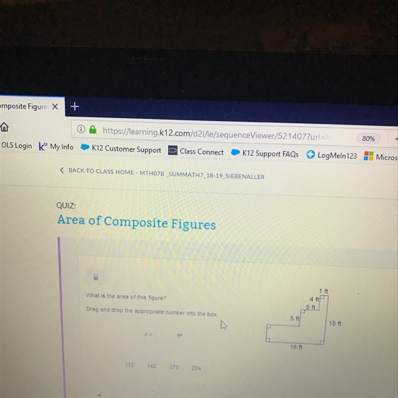 What is the area of this figure drag and drop the appropriate number into the box-example-1