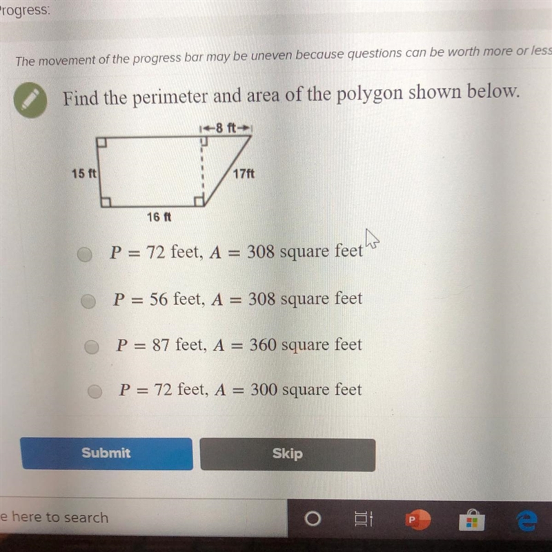 Find the perimeter And the area of a polygon shown below *in picture*-example-1