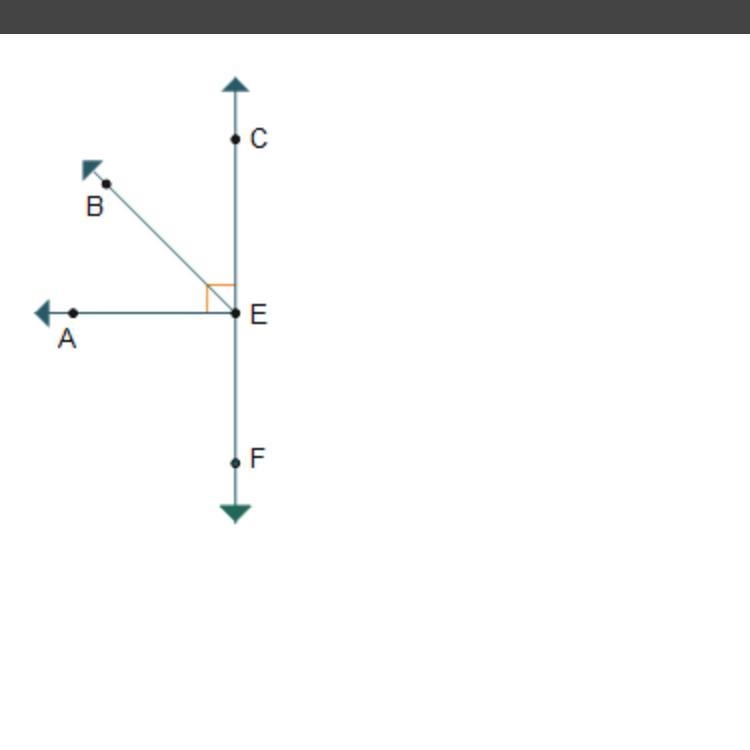 Given that bisects ∠CEA, which statements must be true? Select THREE options. m∠CEA-example-1