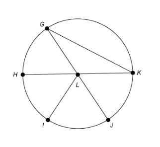 The length of GJ is 18 inches. What is the length of GL? A. 6 in. B. 9 in. C. 18 in-example-1