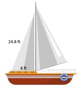 Mrs. Walker is instructing a team of students on designing the sailboat shown. Beth-example-1