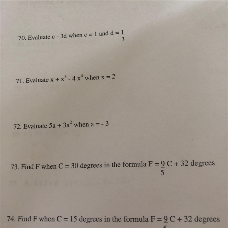 Need answers for 70-75-example-1