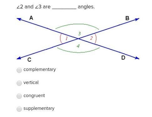 Angle 2 and angle 3 are _______ angles? Need help ASAP​-example-1