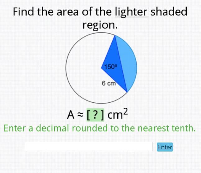 Find the area of the lighter shaded region.-example-1