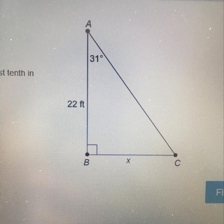 What is the value of x? Enter your answer as a decimal to the nearest tenth in a box-example-1