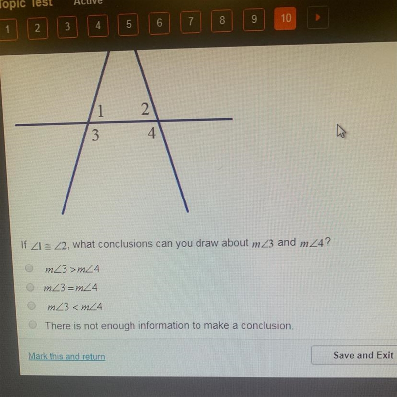 If 1=2 what conclusions can u draw about m 3 and m 4-example-1