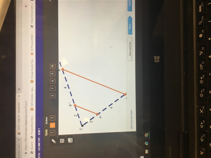 Issof claims that the scale factor is 1/2. Which statement about his claim is correct-example-1