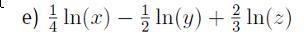 Combine the terms and write the answer as one logorithm. Please show work.-example-1