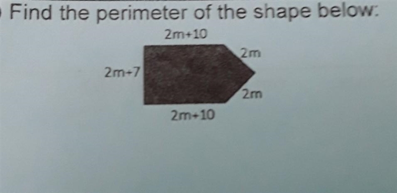 Find the perimeter of the shape below ​-example-1