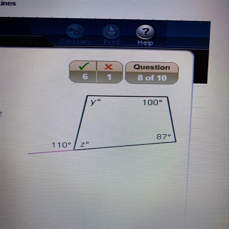 Find the measure of z-example-1