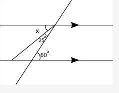 A pair of parallel lines is cut by a transversal: A pair of parallel lines is cut-example-1