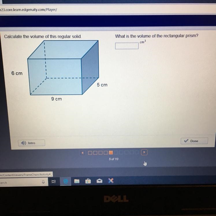 Calculate the volume of this regular solid. What is the volume of the rectangular-example-1