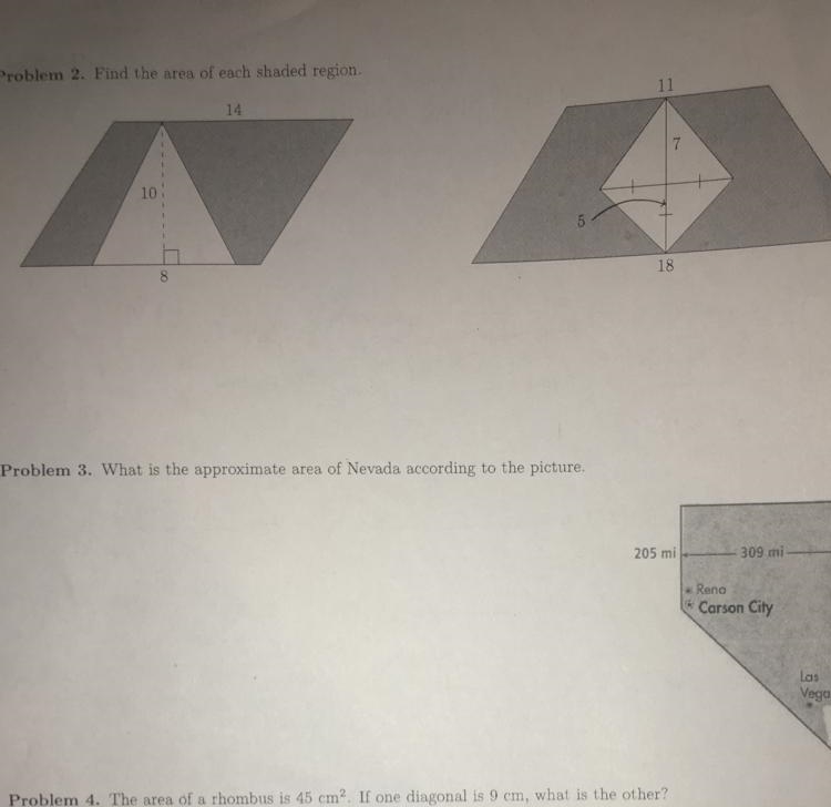 Find the area of each shade region (can you do both for me please)-example-1