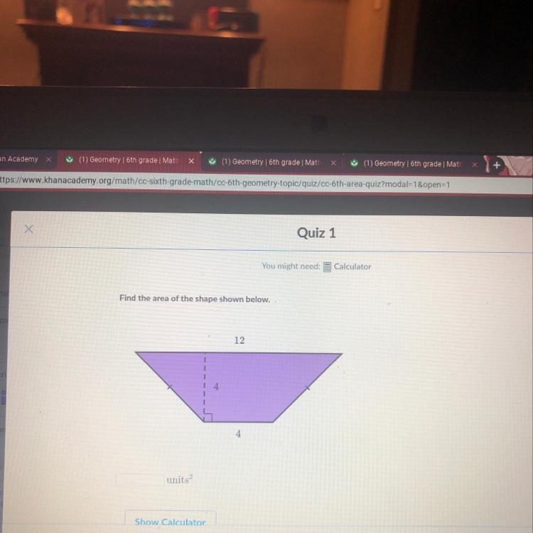 Find the area of the shape-example-1