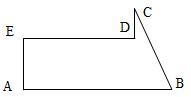 In the figure to the right, AE + DC = 1 1/5 cm, AB = 1 3/4 cm, DE = 1 1/4 cm, and-example-1