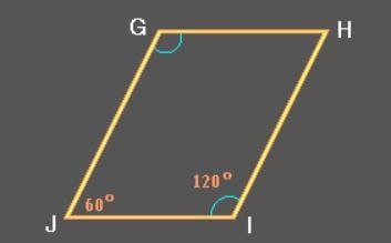 G must be which measure for this quadrilateral to be a parallelogram? A. 60o B. 90o-example-1