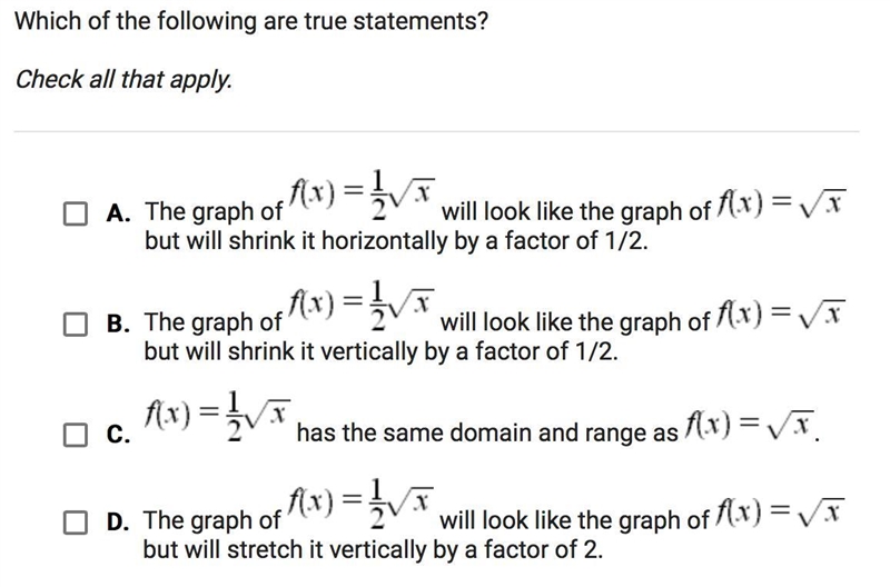 Which of the following statements are true? Please help-example-1