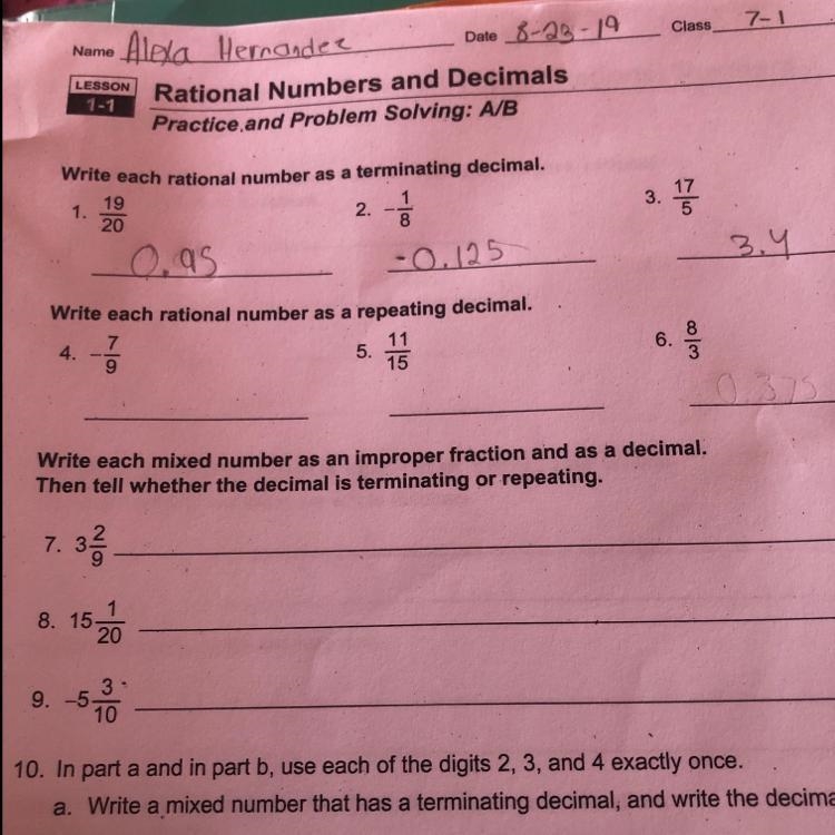 What is 8/3 as a repeating decimal-example-1