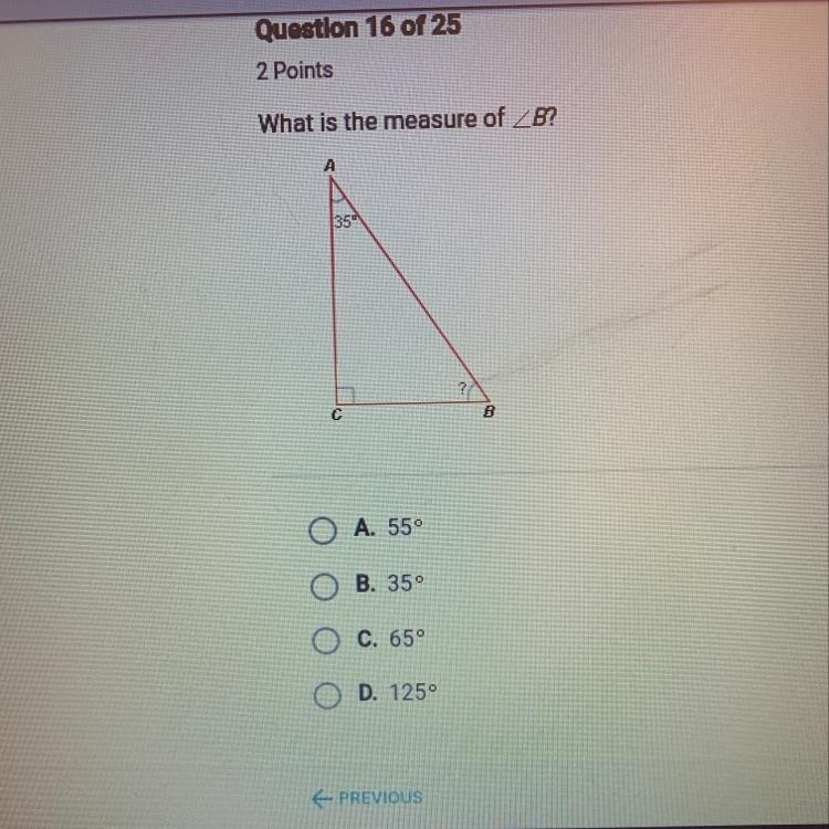 What is the measure of B?-example-1