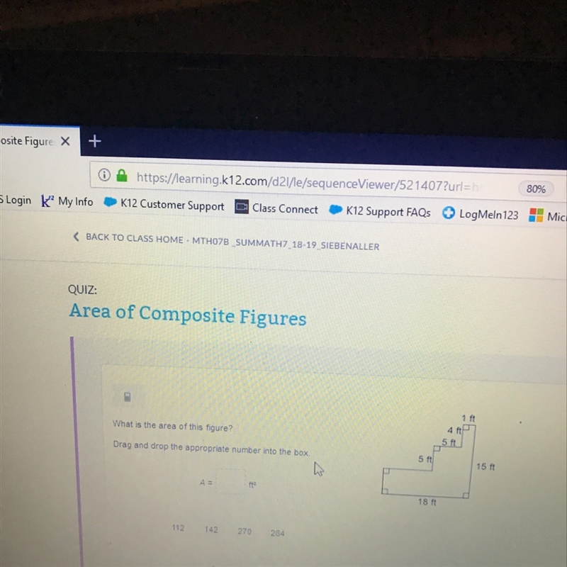 What is the area of this figure drag and drop the appropriate number into the box-example-1