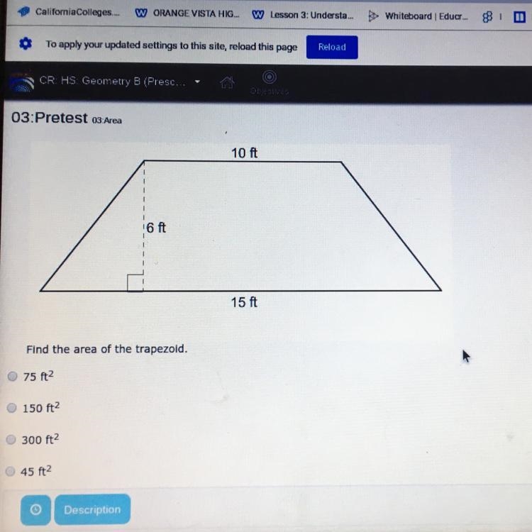 Find the area of the trapezoid.-example-1