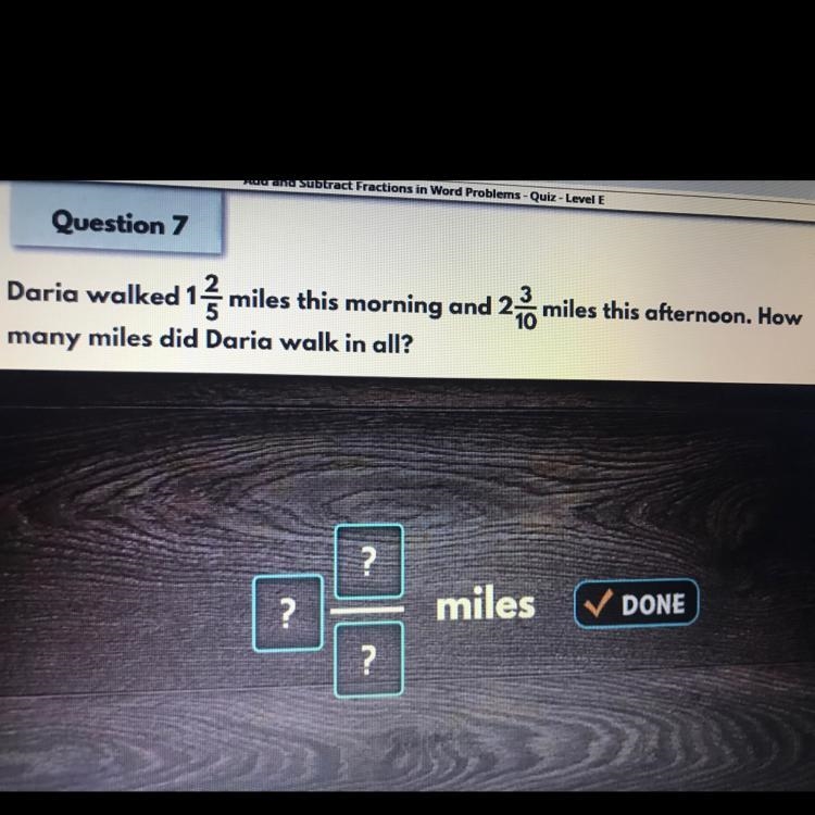 How many miles did Daria walk in all ?-example-1