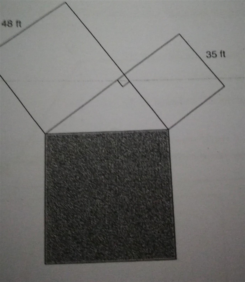 What is the area of the shaded square ​-example-1