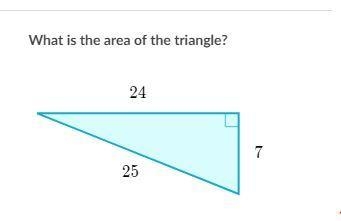 Please help. What is the area of the triangle-example-1