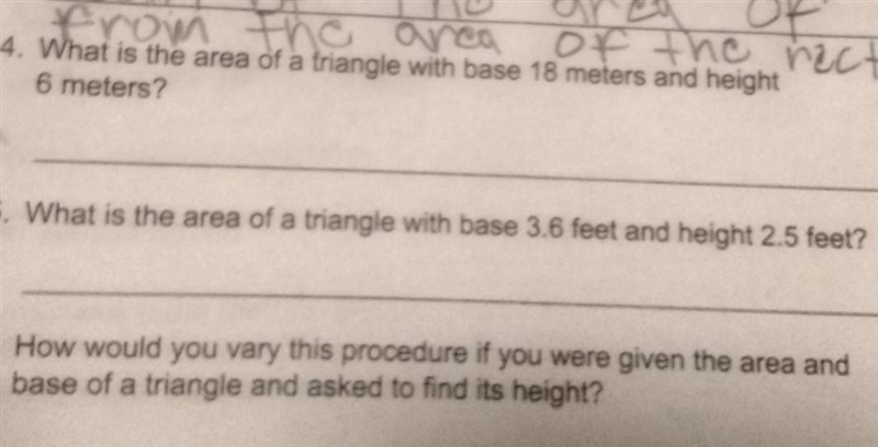 What is the area of a triangle with base 18 meters and height 6 meters?​-example-1