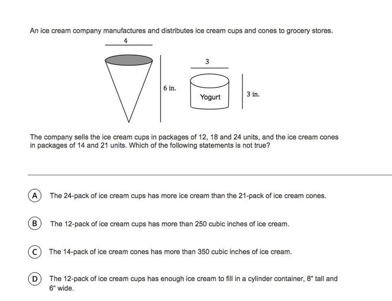 the company sells the ice cream cups in packages of 12, 18 and 24 units. and the ice-example-1