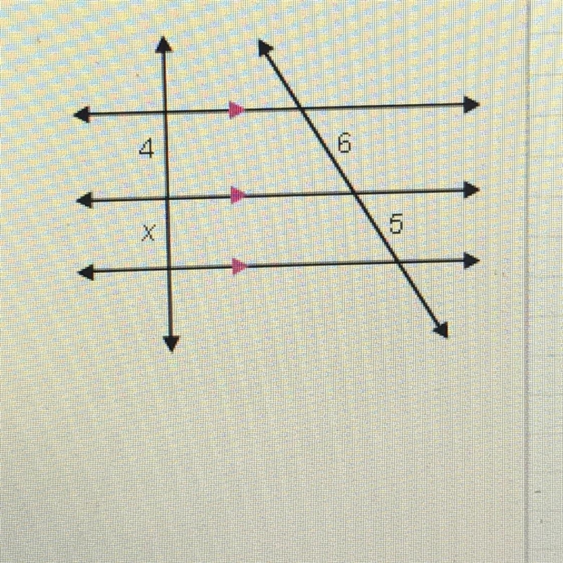 Find the value of x A. 3 1/3 B. 3 2/3 C. 4 2/3 D. 4 4/5-example-1