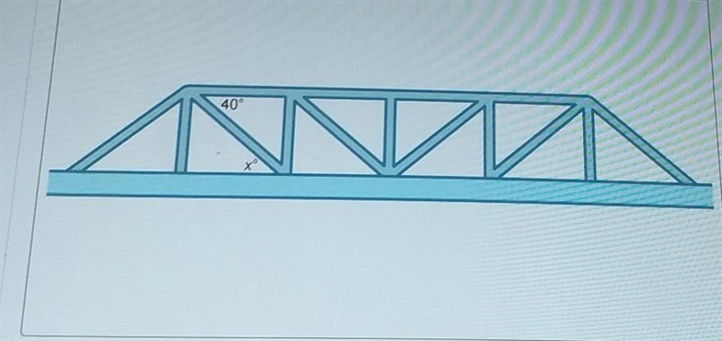 A truss bridge is shown with two parallel horizontal beams crossed by vertical and-example-1