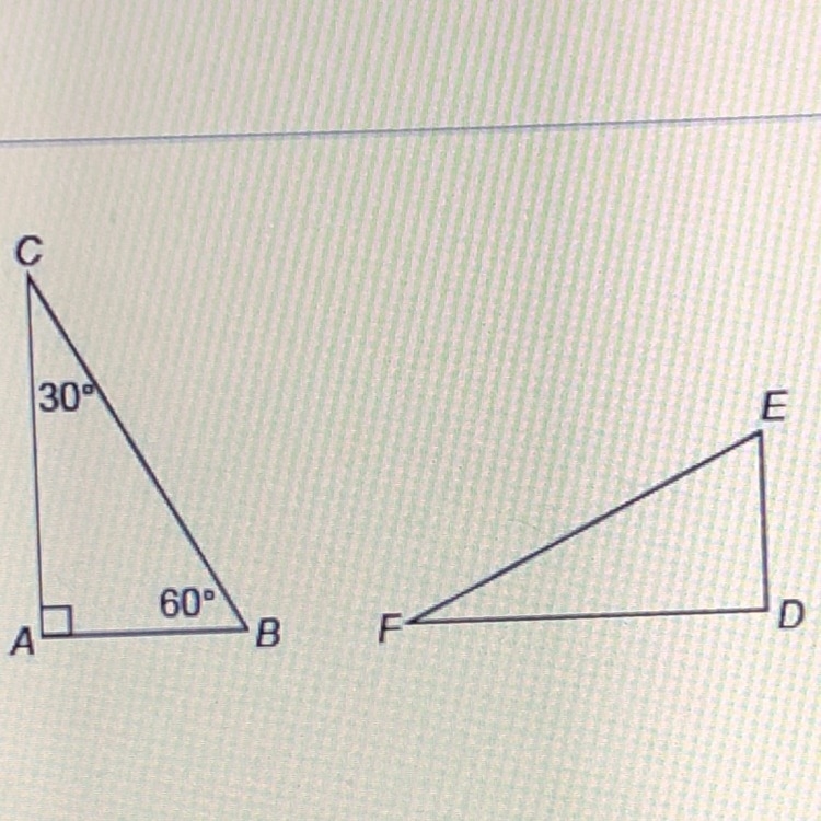 Given ABC = DEF What is the measure of E-example-1