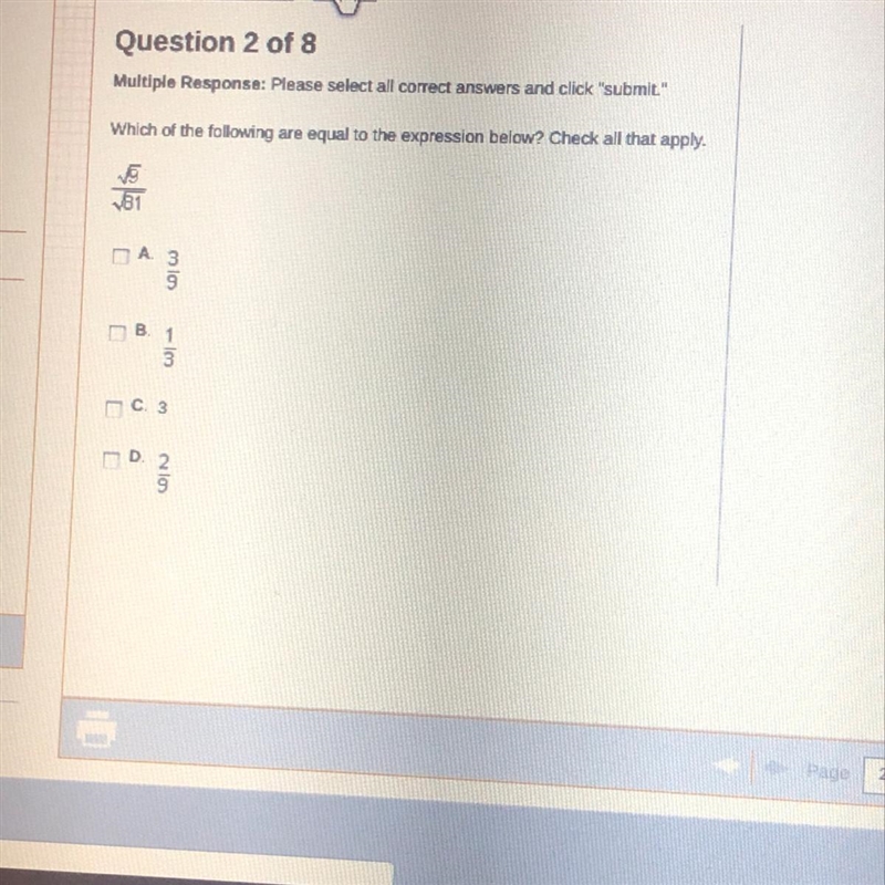 Which of the following is equal to the expression below?-example-1