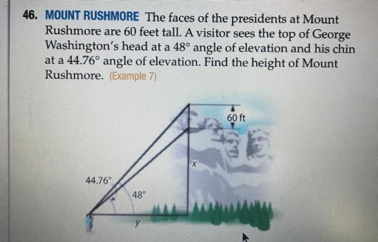 Find the height of Mount Rushmore. Show your work.-example-1