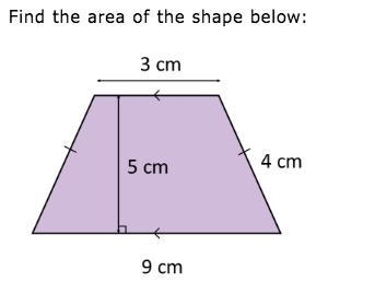 Find the area of a Trapezium-example-1