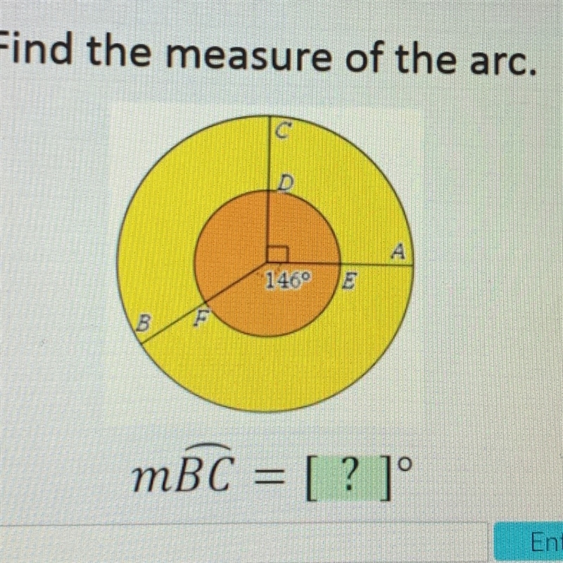 What does arc BC equal?-example-1