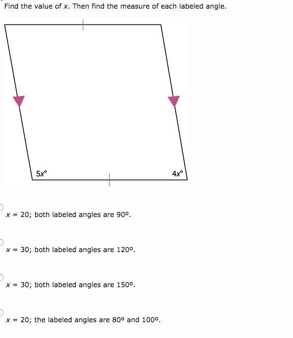 Find the value of x. Then find the measure of each labeled angle. please help.-example-1