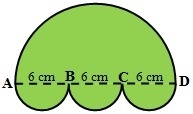 The figures below are based on semicircles and squares. Find the perimeter and the-example-1