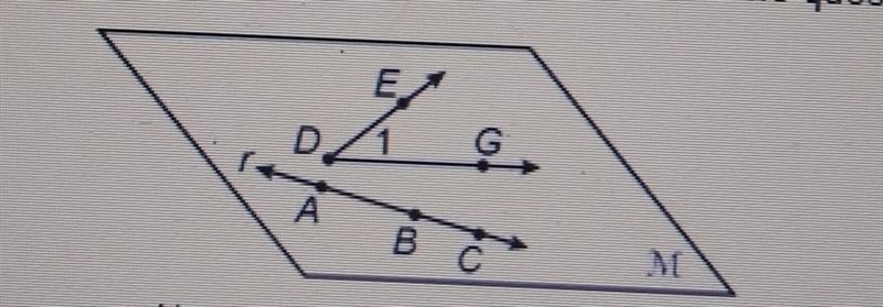 A.name all the points shown B.write three other possible names for line r. C. name-example-1