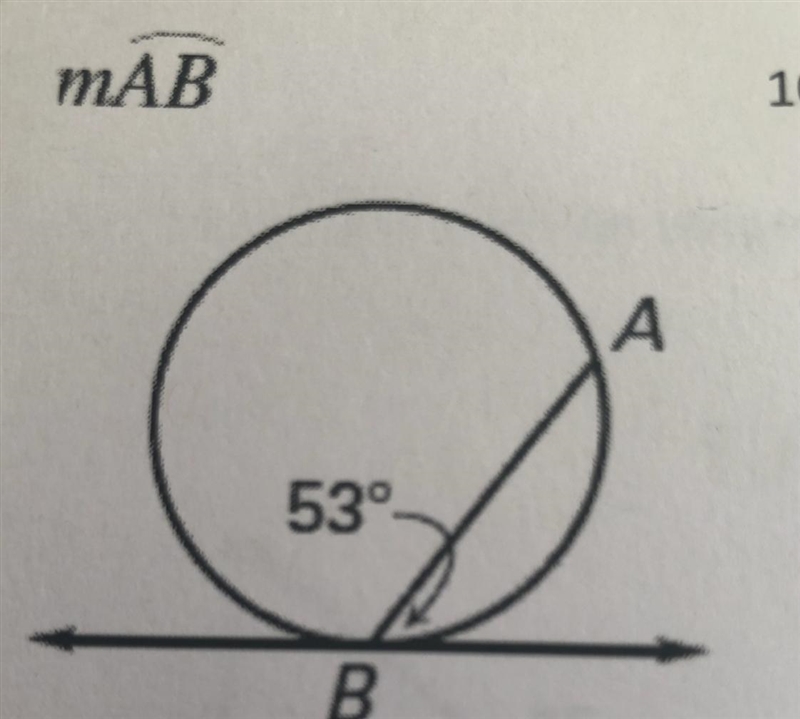 Find arc AB. Show work-example-1