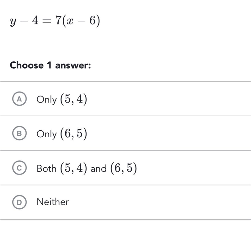 Which ordered pair is a solution of the equation?-example-1