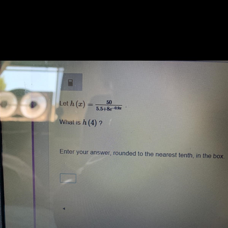 What is h(4)? Enter your answer, rounded to the nearest tenth.-example-1