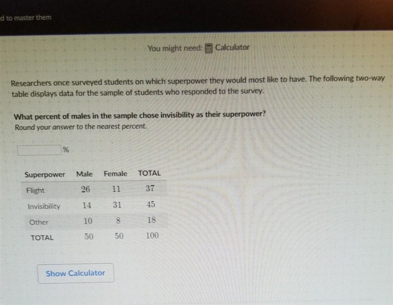 Anybody who is good at two-relative frequency tables?? Need help on it please...​-example-1