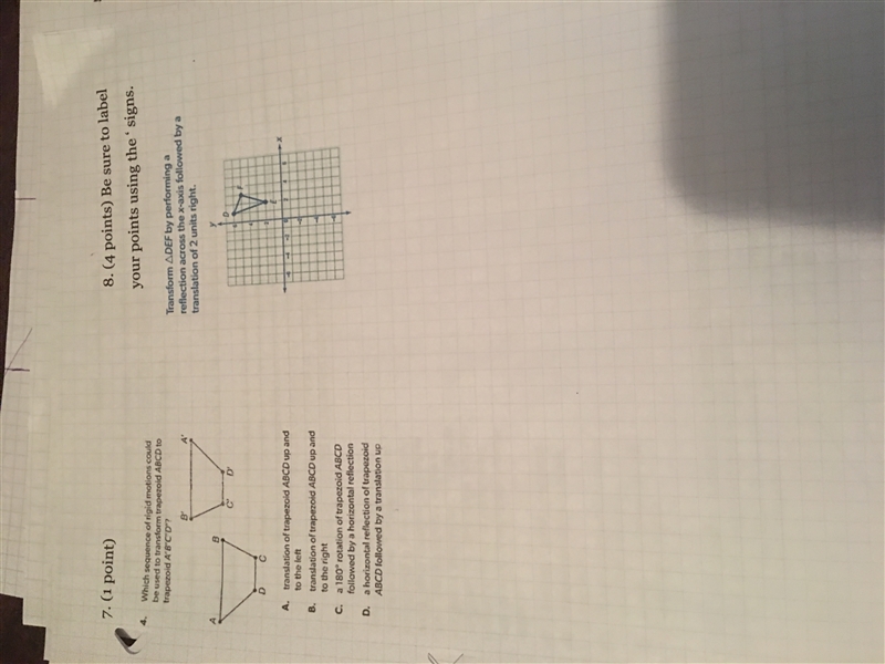 It would be so greatly appreciated if you could help me with my geometry work!!!! I-example-2