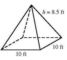 Find the volume of the pyramid below.-example-1