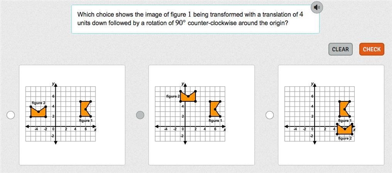 Which choice shows the image of figure 1 1 being transformed with a translation of-example-1