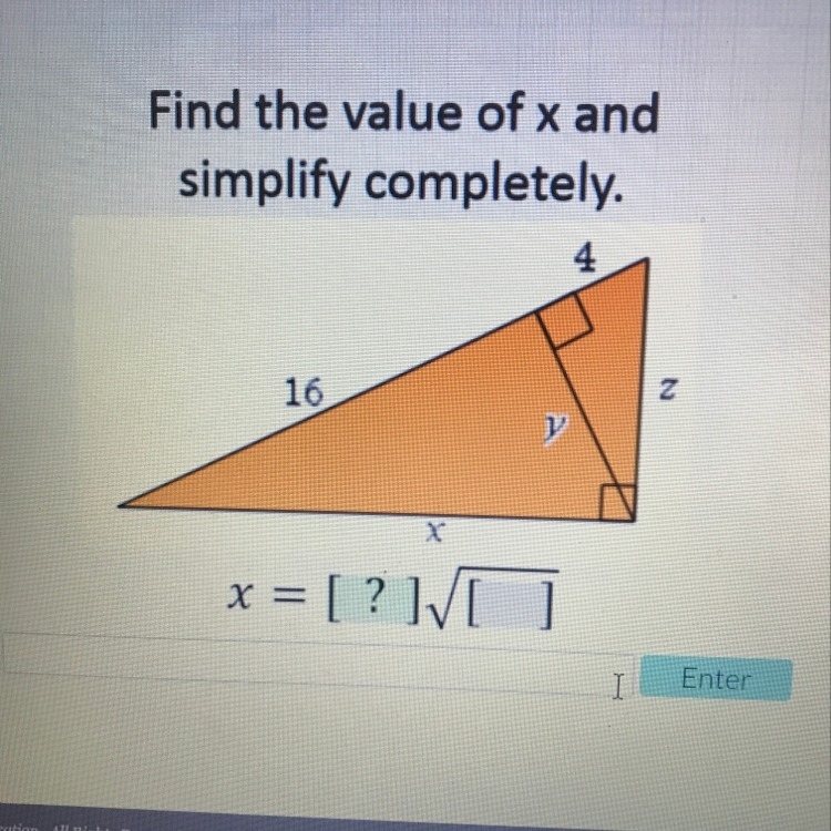 Help! Find the value of X and simplify completely.-example-1