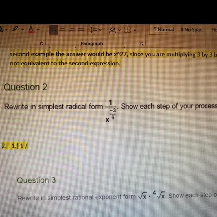 ALGEBRA 2! Please help with question 2!!!-example-1