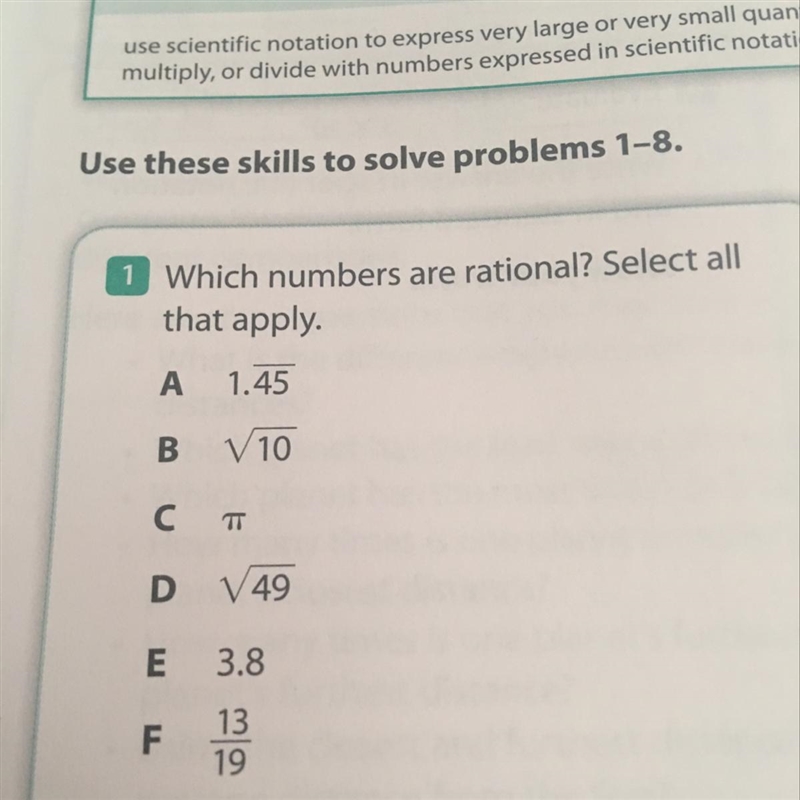 Which numbers are rational? Select all-example-1